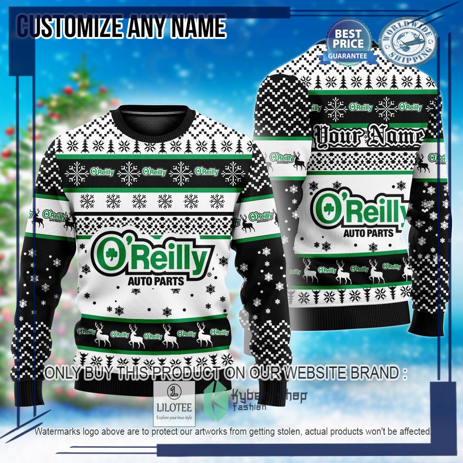 personalized oreilly auto parts custom ugly christmas sweater 1 13750