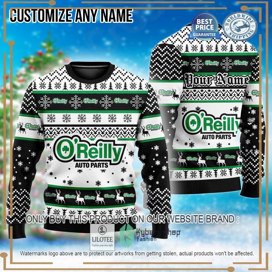 personalized oreilly auto parts custom ugly christmas sweater 1 31481