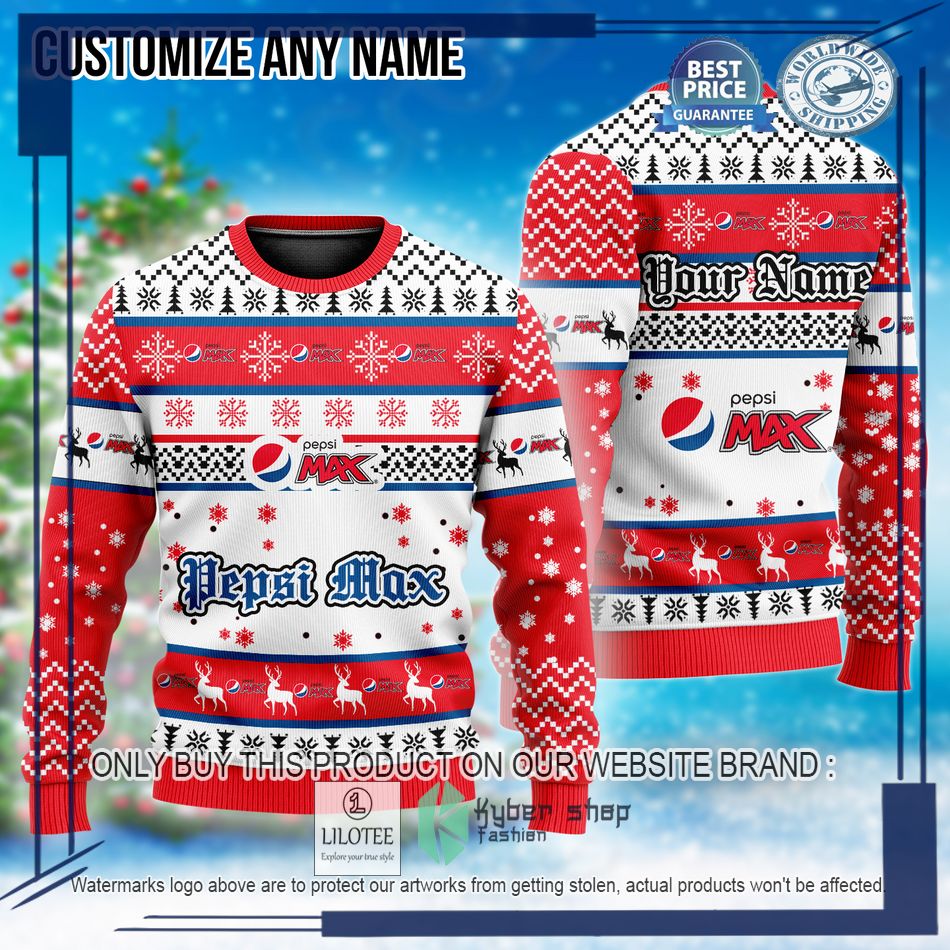 personalized pepsi max ugly christmas sweater 1 36474