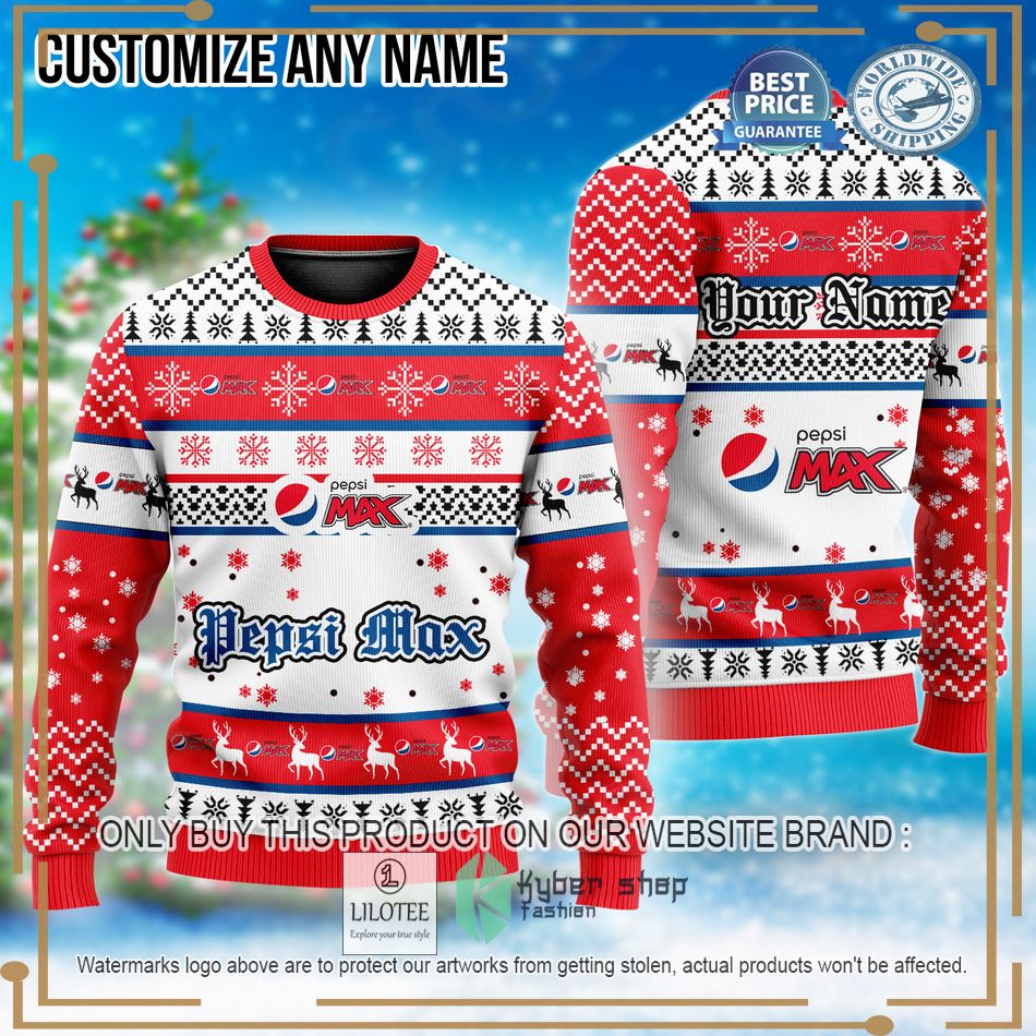 personalized pepsi max ugly christmas sweater 1 47786