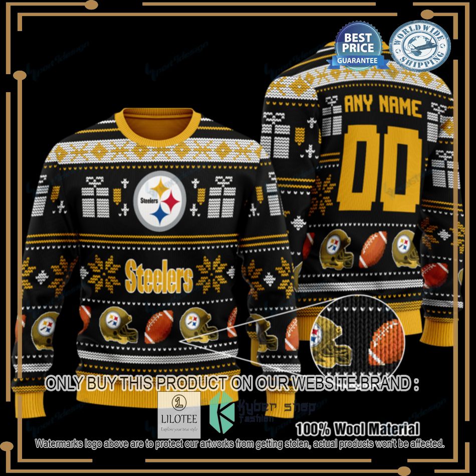 personalized pittsburgh steelers knitted sweater 1 87401