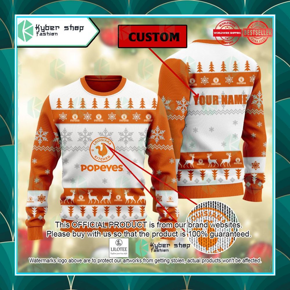 personalized popeyes christmas sweater 1 935