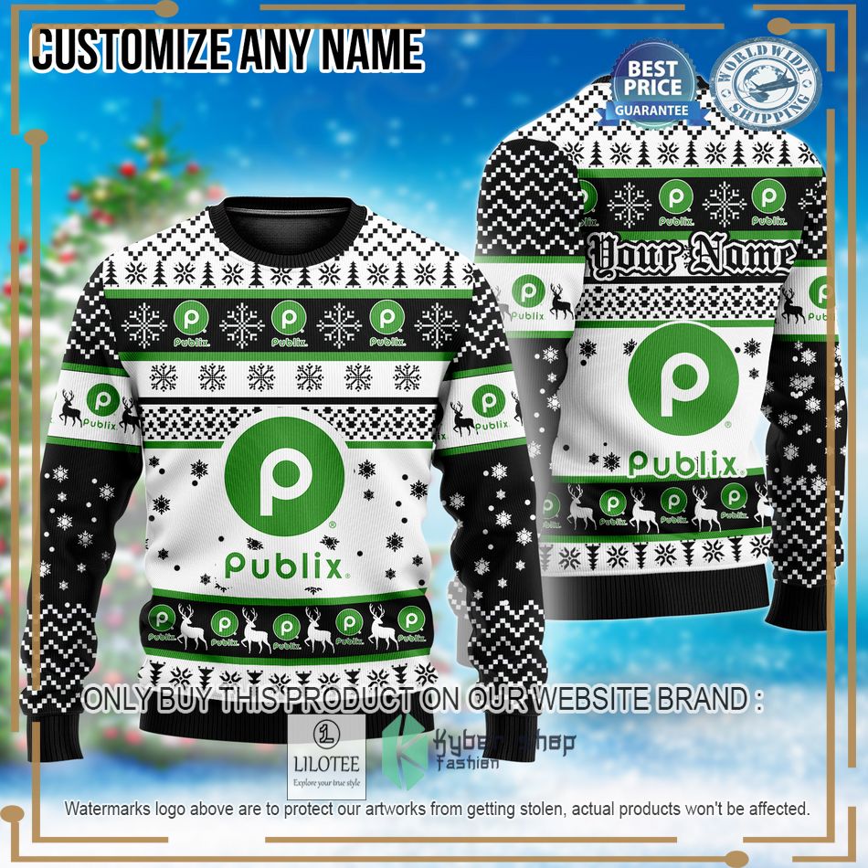 personalized publix custom ugly christmas sweater 1 45623