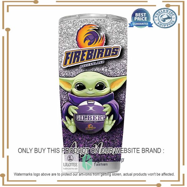 Personalized Queensland Firebirds Yoda Tumbler 3 personalized queensland firebirds yoda tumbler 3 28840