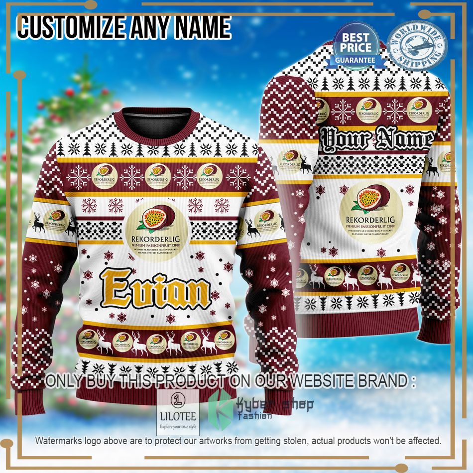 personalized rekorderlig ugly christmas sweater 1 11561
