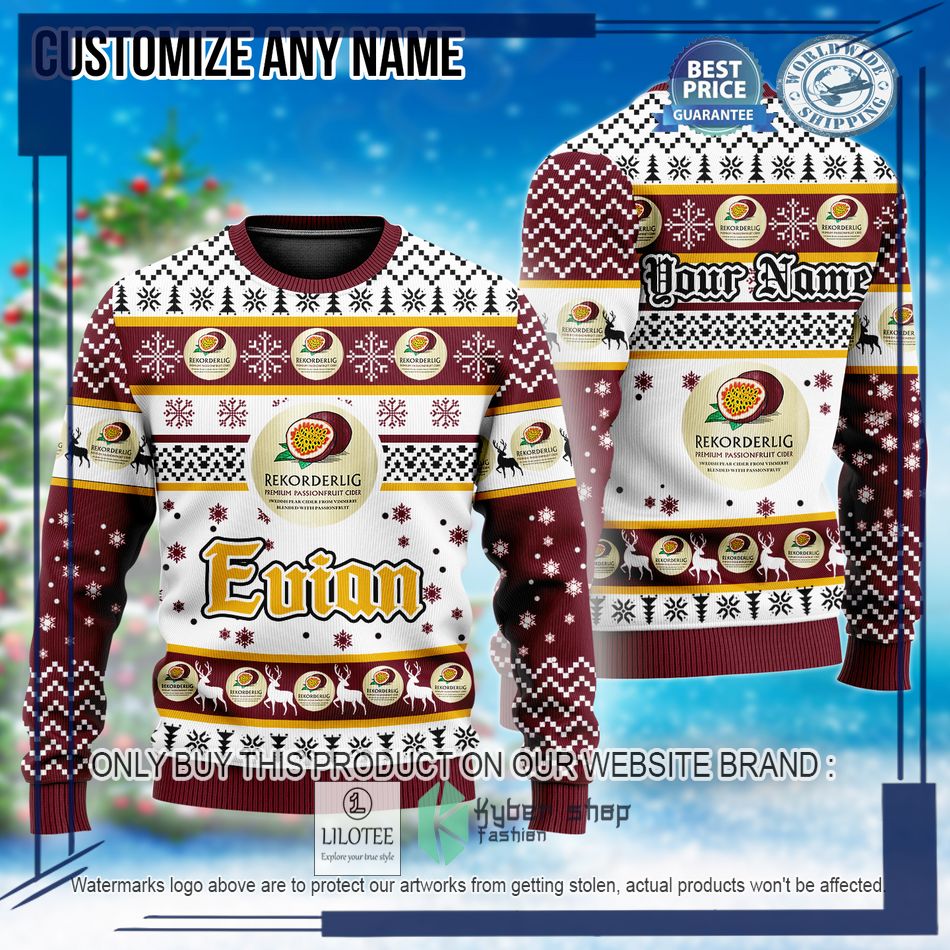personalized rekorderlig ugly christmas sweater 1 90340