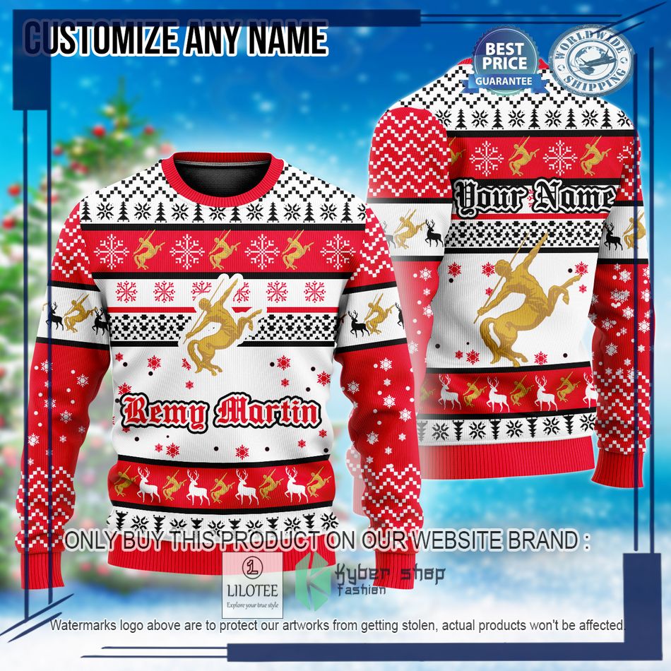 personalized remy martin ugly christmas sweater 1 39780