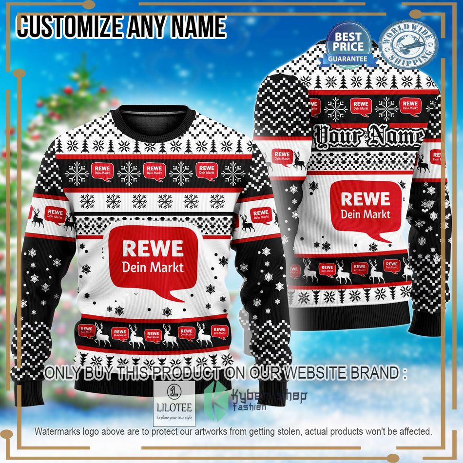personalized rewe custom ugly christmas sweater 1 7431