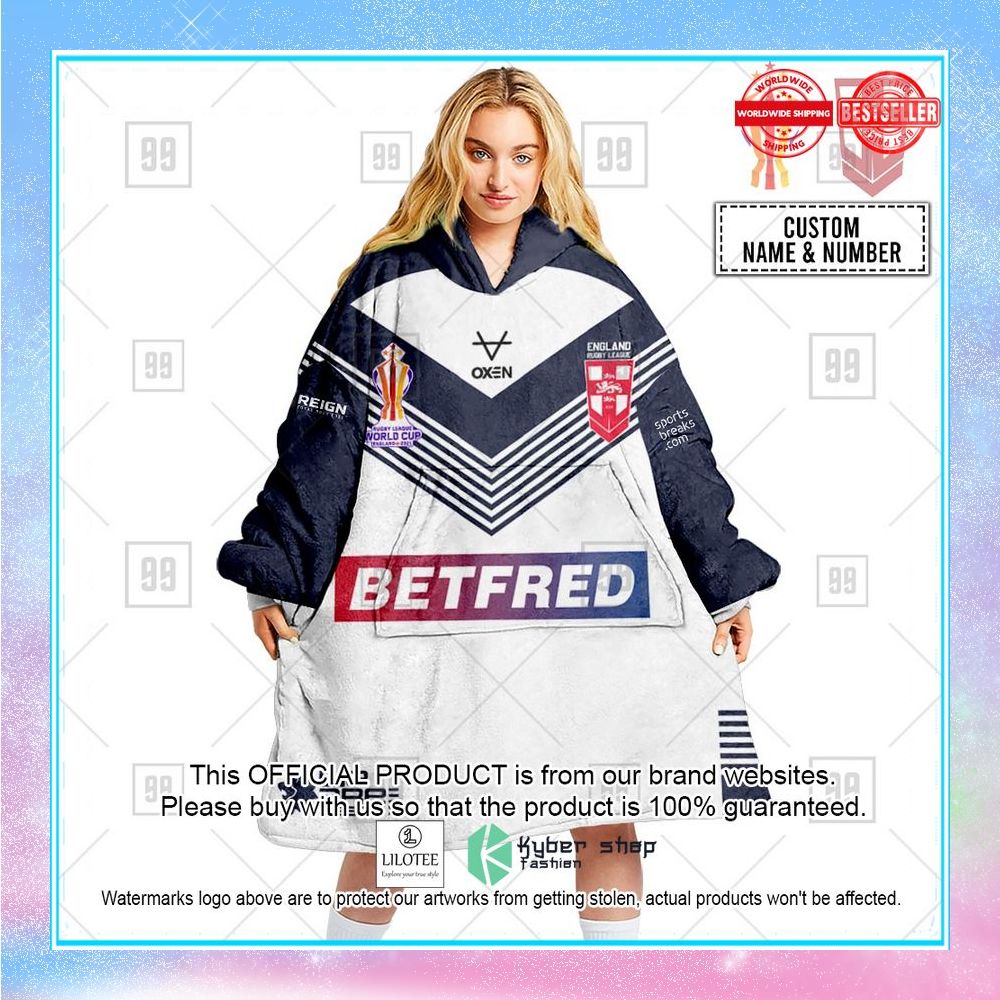 personalized rugby league world cup 2022 england rugby league oddie blanket hoodie 1 879