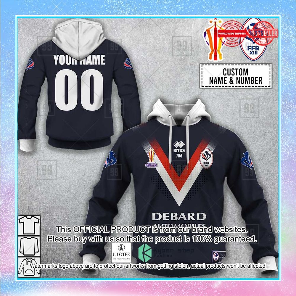 personalized rugby league world cup 2022 france rugby league shirt hoodie 1 310