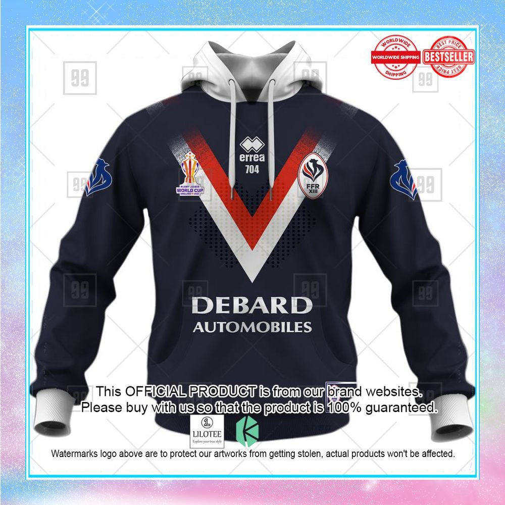 personalized rugby league world cup 2022 france rugby league shirt hoodie 2 513