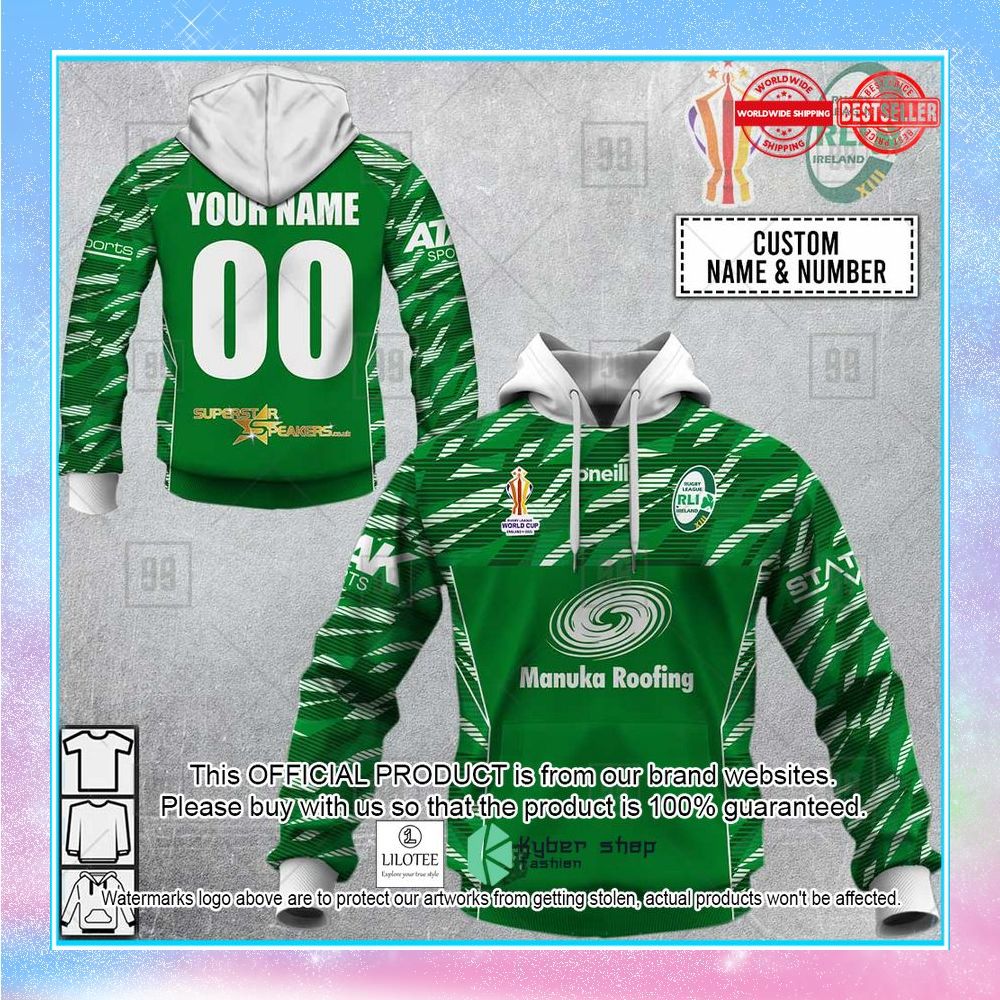 personalized rugby league world cup 2022 ireland rugby league shirt hoodie 1 713