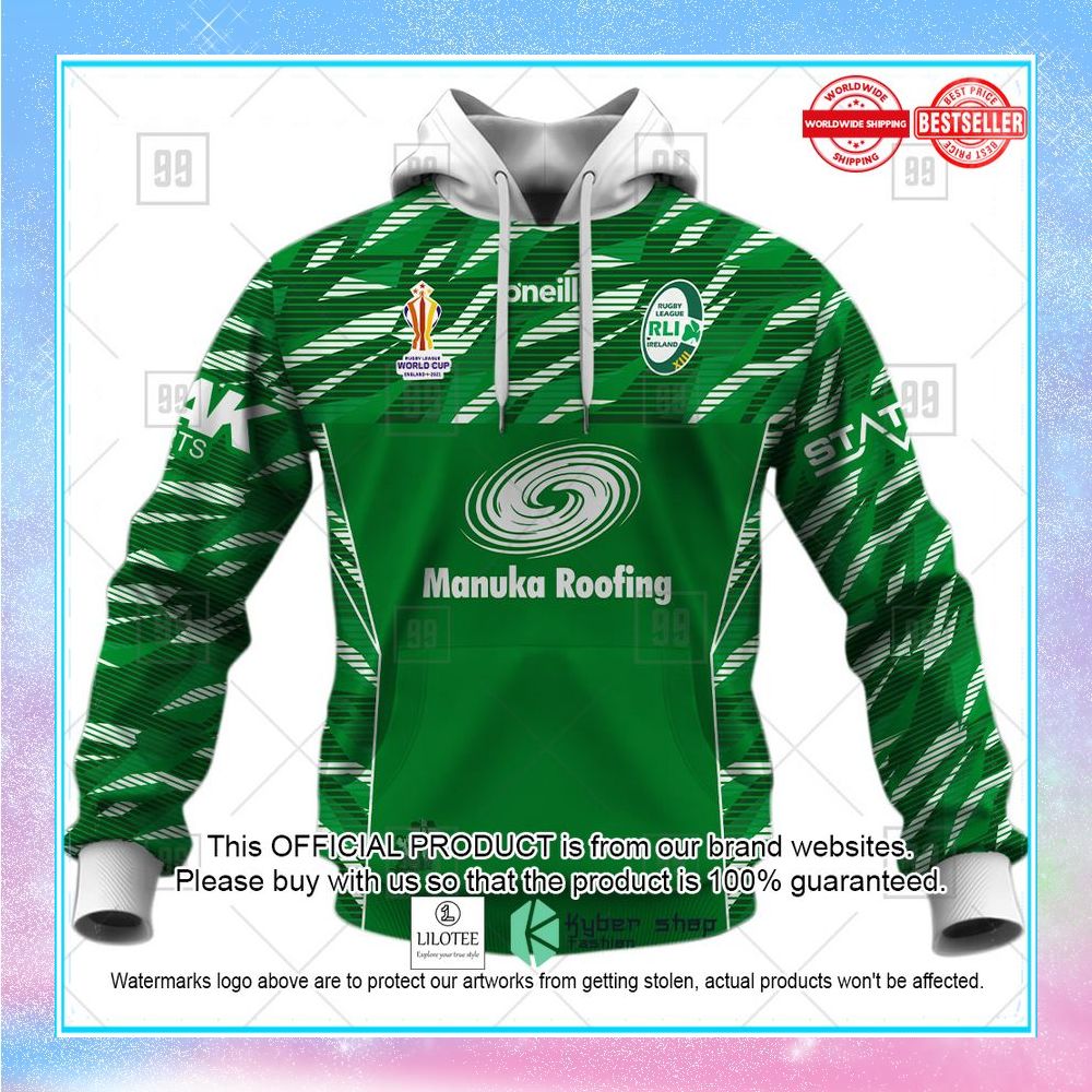 personalized rugby league world cup 2022 ireland rugby league shirt hoodie 2 719