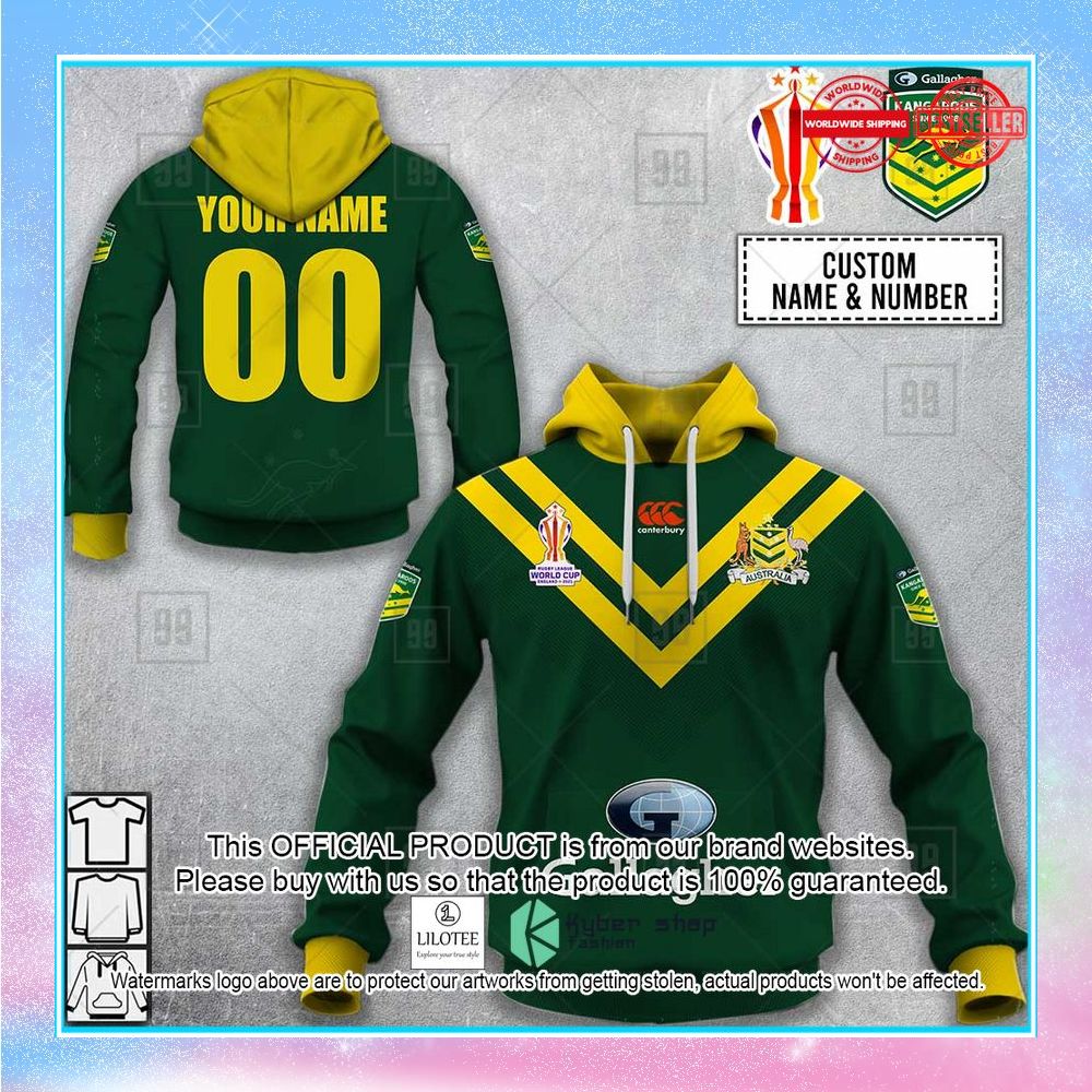 personalized rugby league world cup 2022 kangaroos australia rugby league shirt hoodie 1 723