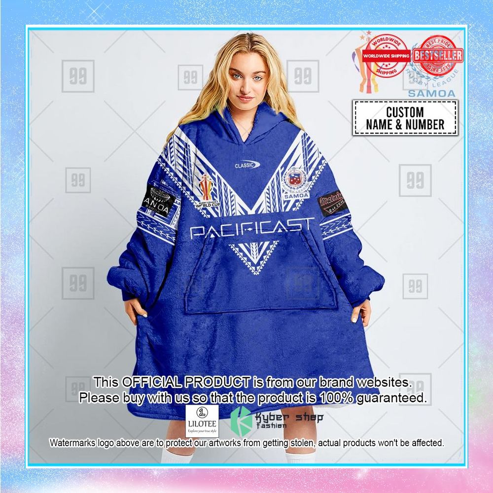 personalized rugby league world cup 2022 samoa rugby league oddie blanket hoodie 1 625
