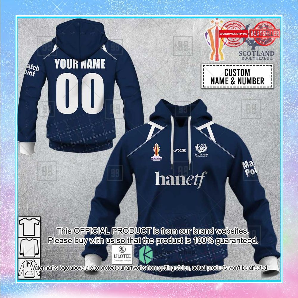 personalized rugby league world cup 2022 scotland rugby league shirt hoodie 1 362