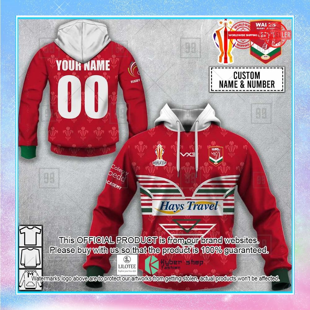 personalized rugby league world cup 2022 wales rugby league shirt hoodie 1 250