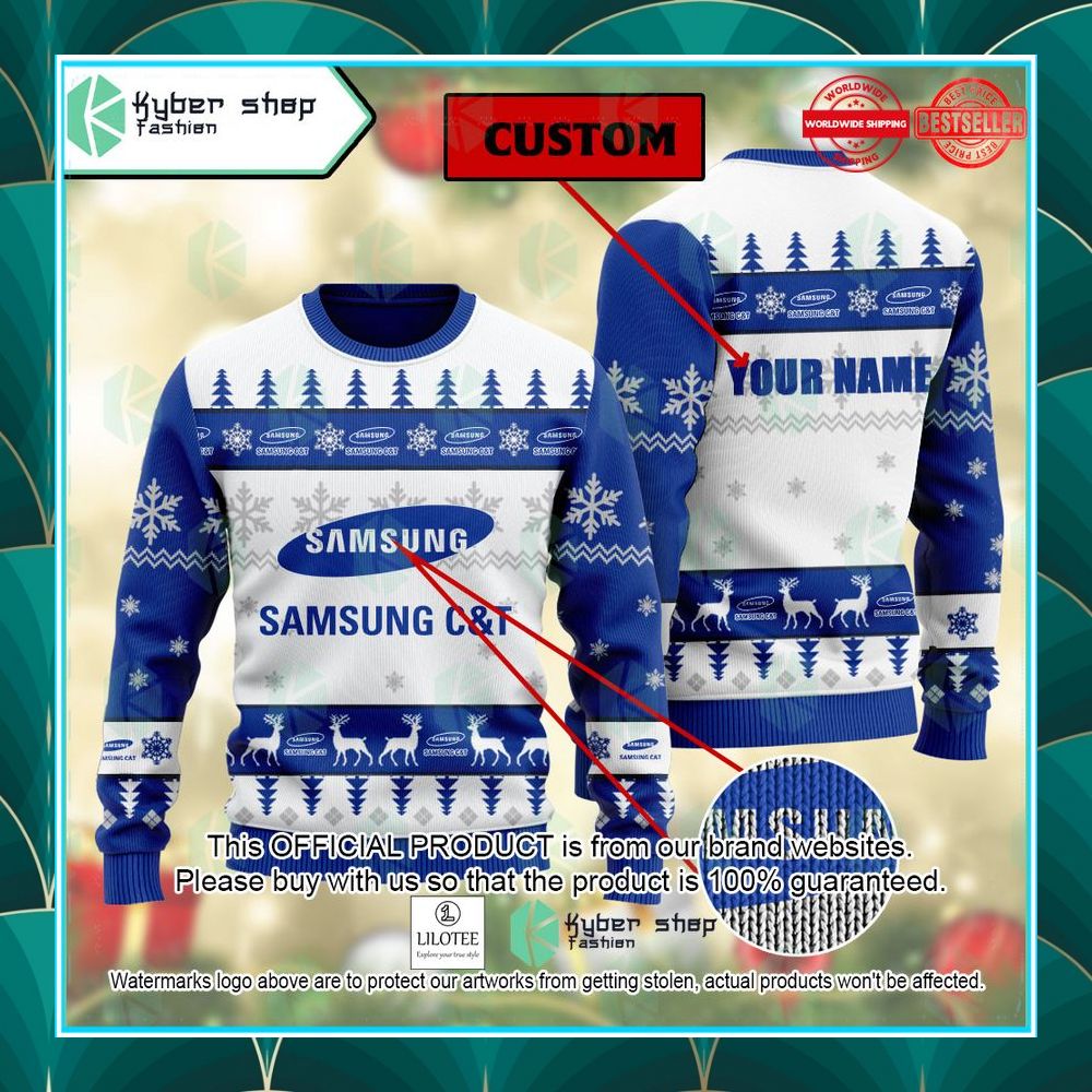 personalized samsung ct christmas sweater 1 472