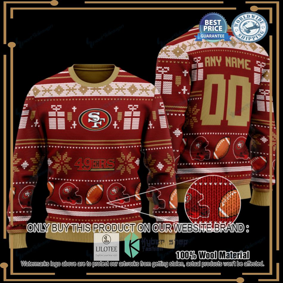 personalized san francisco 49ers knitted sweater 1 48469