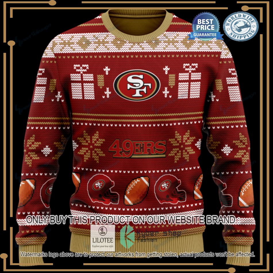 personalized san francisco 49ers knitted sweater 2 34516