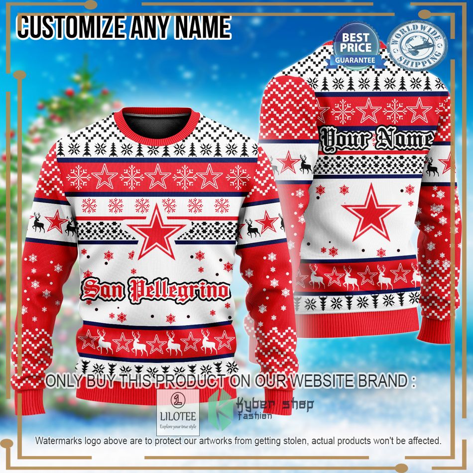 personalized san pellegrino ugly christmas sweater 1 12938