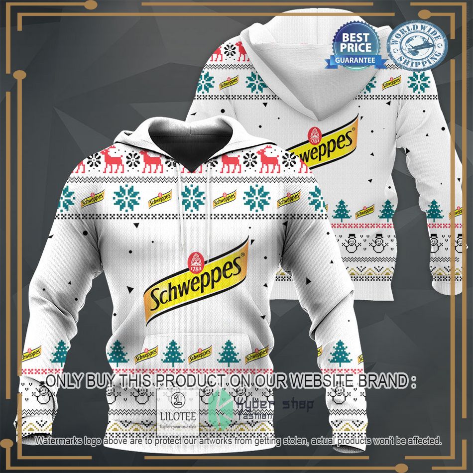 personalized schweppes lemonade white sweater hoodie sweater 1 30585