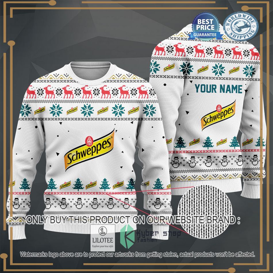 personalized schweppes lemonade white sweater hoodie sweater 2 63934