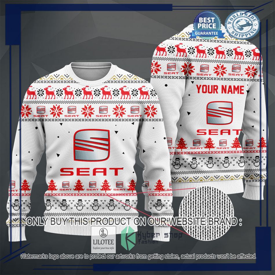 personalized seat white christmas sweater hoodie sweater 2 76119