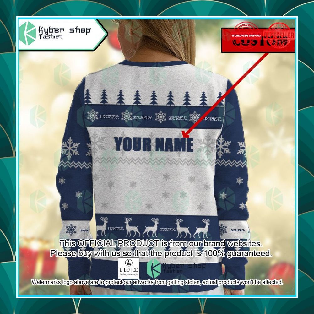 personalized skanska christmas sweater 5 537