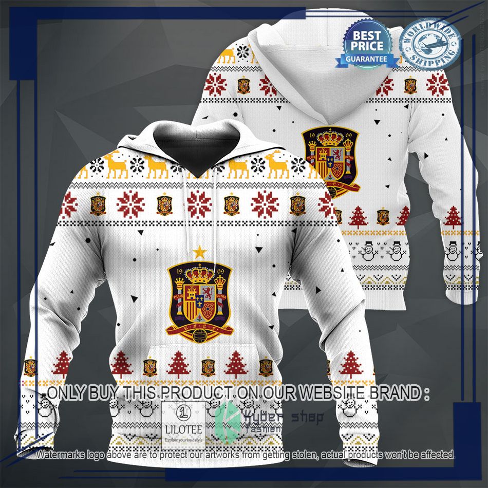 personalized spain football team christmas sweater hoodie sweater 1 46348