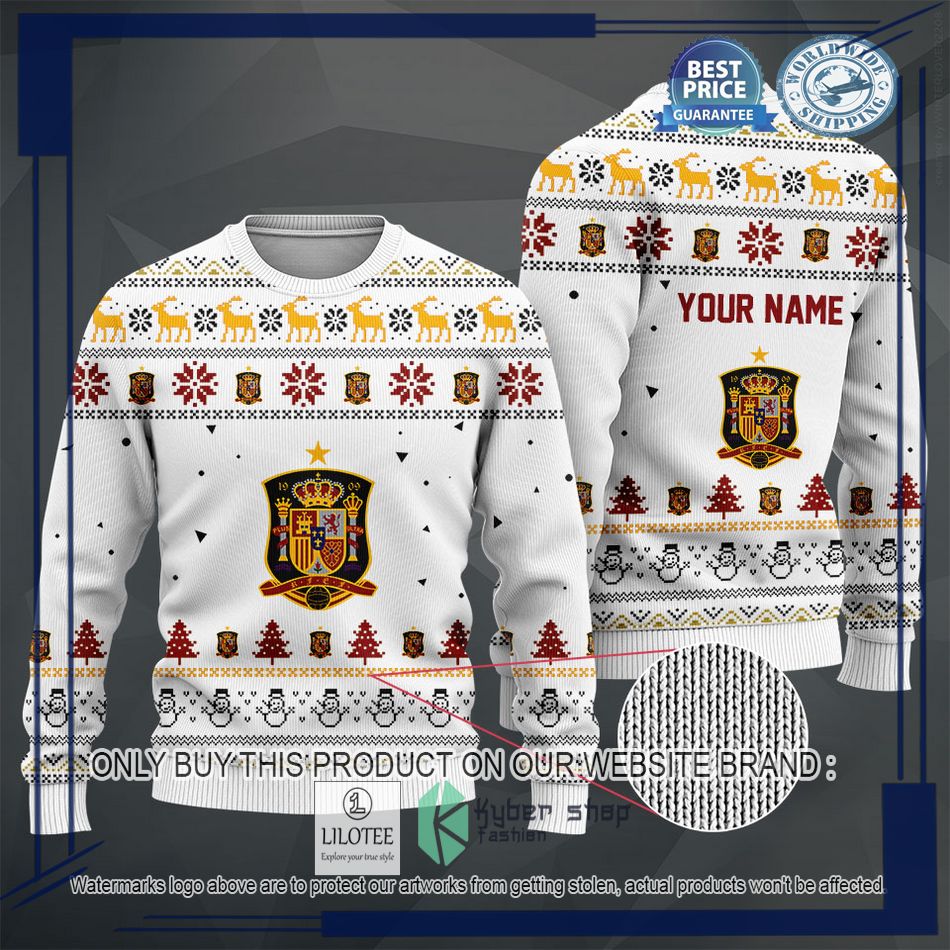 personalized spain football team christmas sweater hoodie sweater 2 39852
