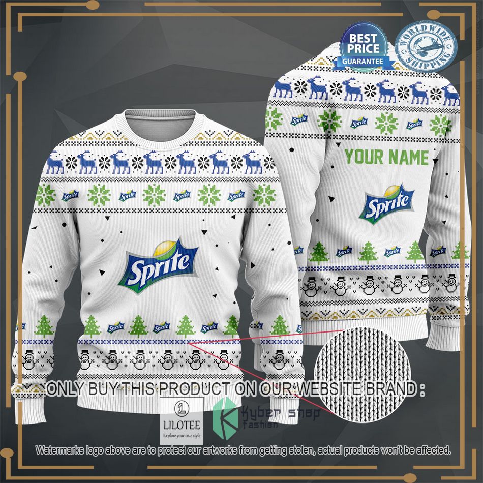 personalized sprite white sweater hoodie sweater 2 12601