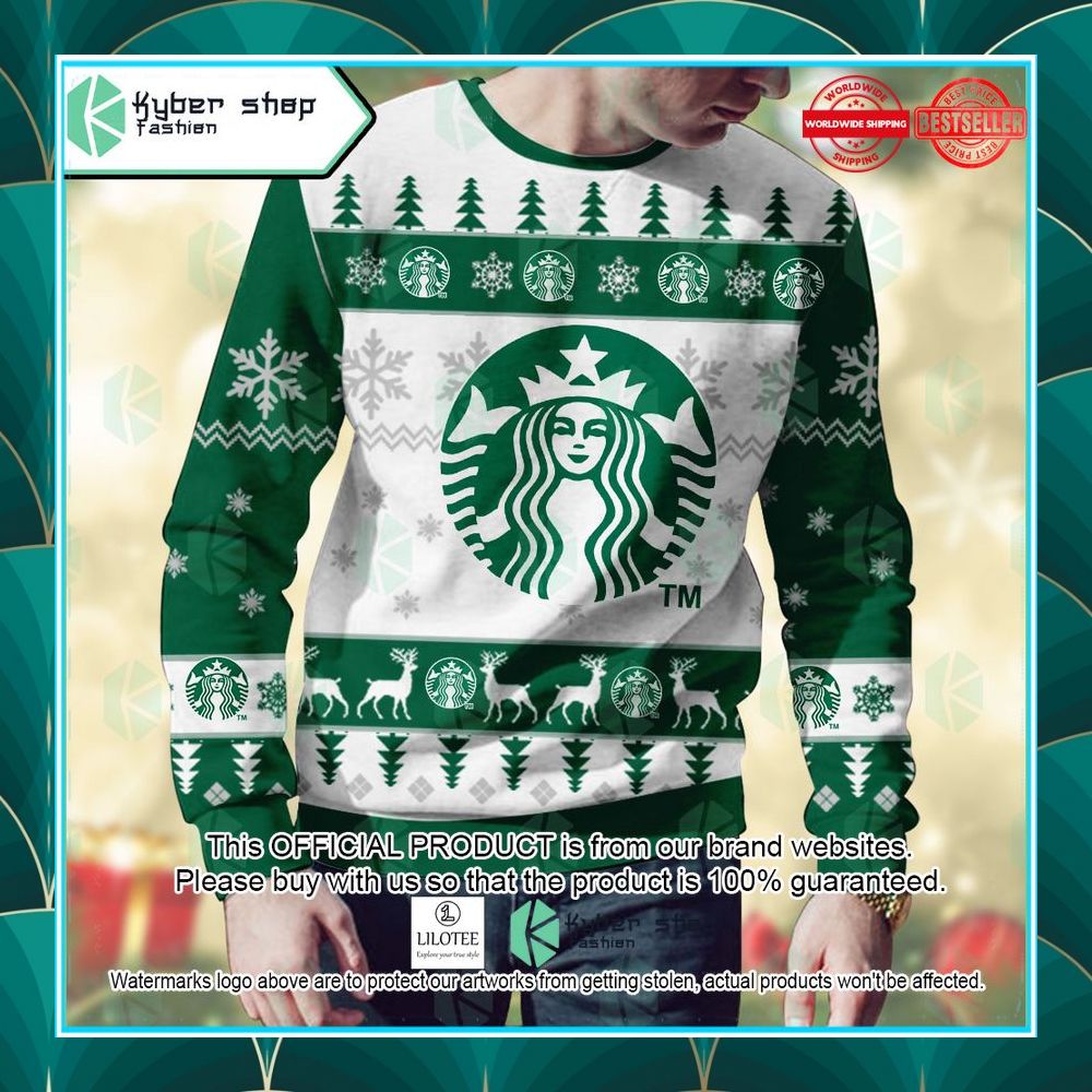 personalized starbucks christmas sweater 2 628