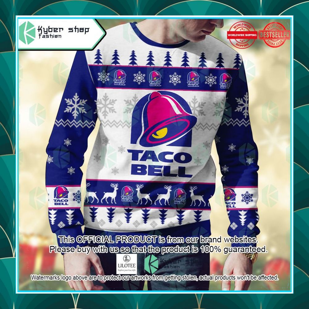 personalized taco bell christmas sweater 2 571