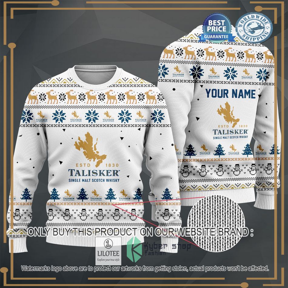 personalized talisker white sweater hoodie sweater 2 56967