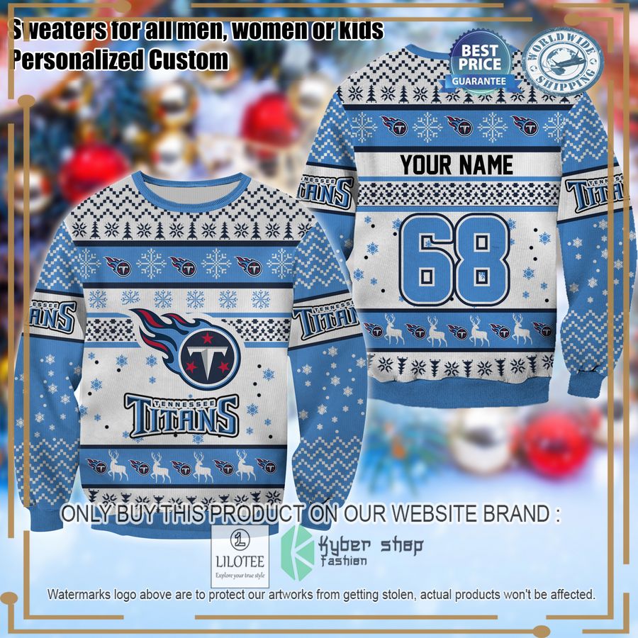 personalized tennessee titans christmas sweater 1 56897