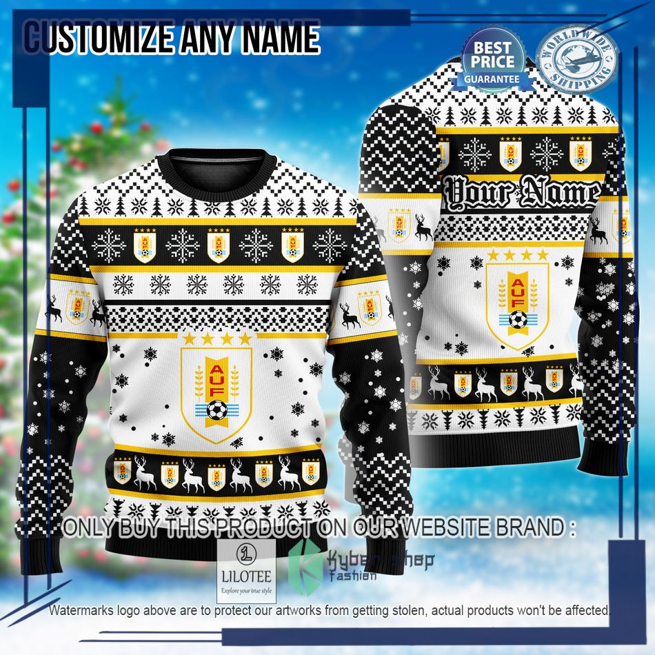personalized uruguay football team custom ugly christmas sweater 1 79989