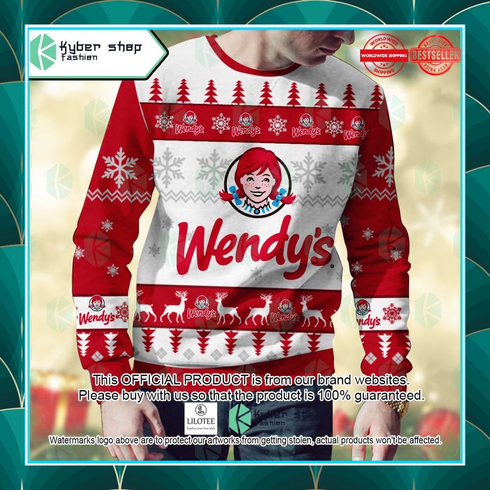 personalized wendys christmas sweater 2 239