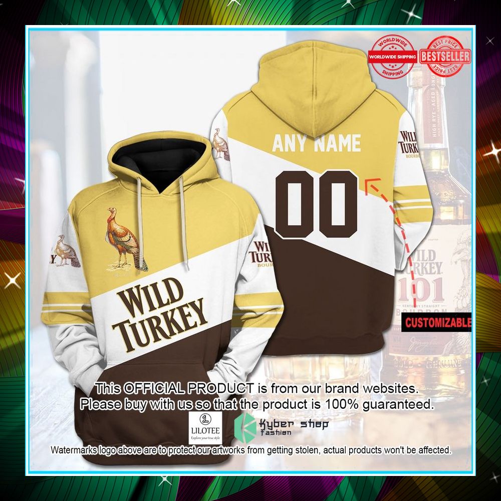 personalized wild turkey bourbon hoodie 1 686