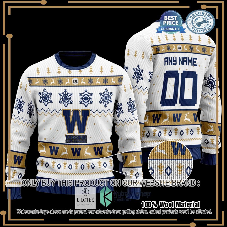 personalized winnipeg blue bombers knitted sweater 1 33800