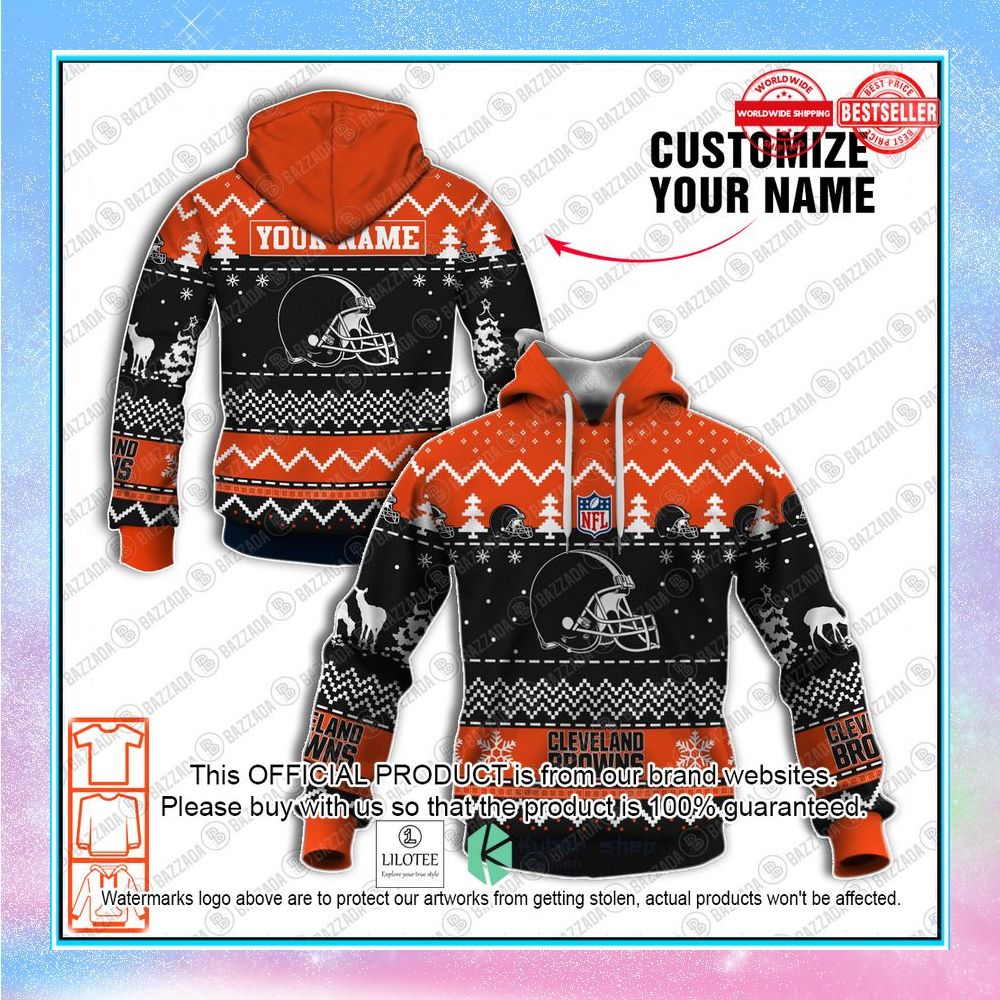 personalized xmas cleveland browns shirt hoodie 1 201