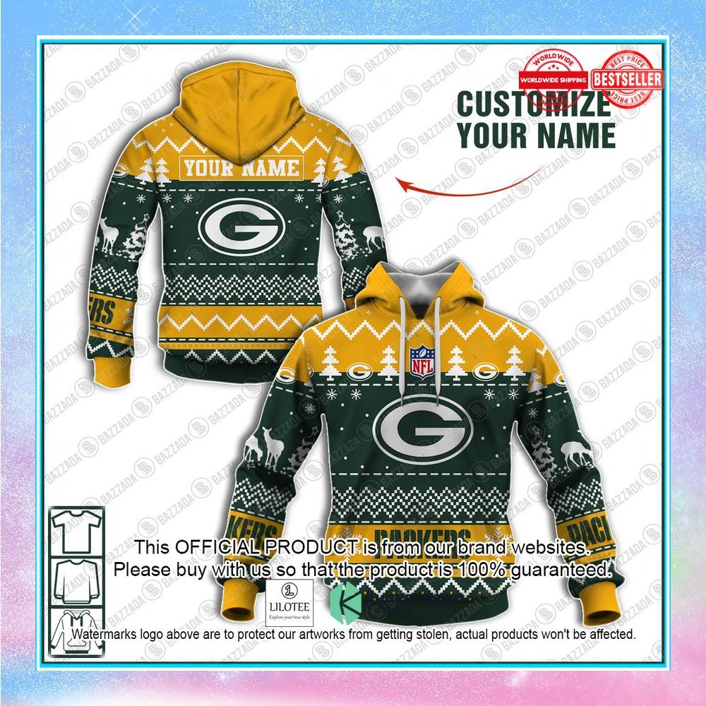 personalized xmas green bay packers shirt hoodie 1 476