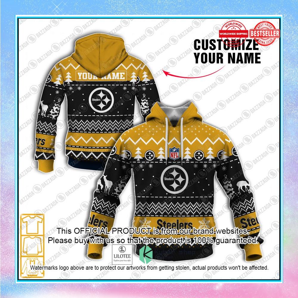 personalized xmas pittsburgh steelers shirt hoodie 1 980
