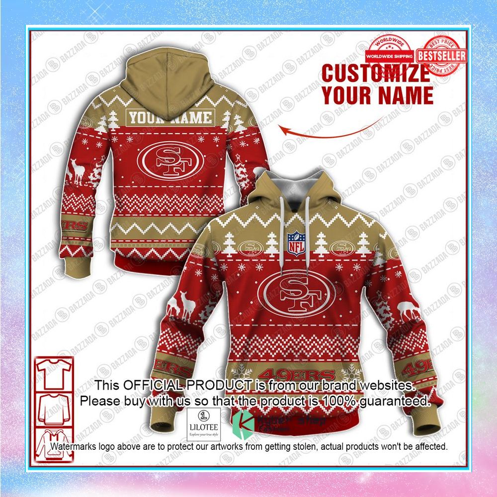 personalized xmas san francisco 49ers shirt hoodie 1 533