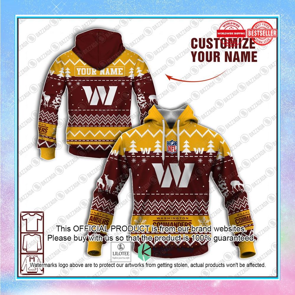 personalized xmas washington redskins shirt hoodie 1 337