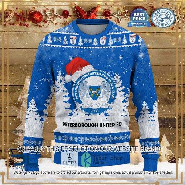 peterborough united f c blue christmas sweater 2 69679