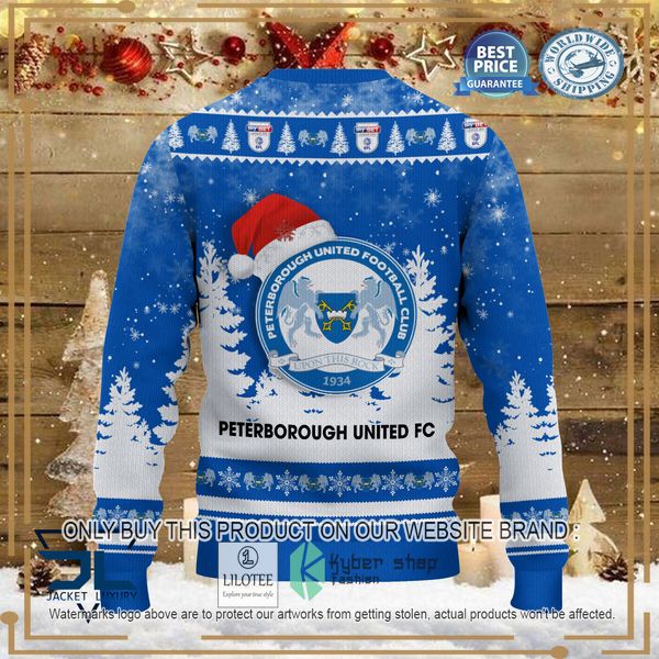 peterborough united f c blue christmas sweater 3 19611