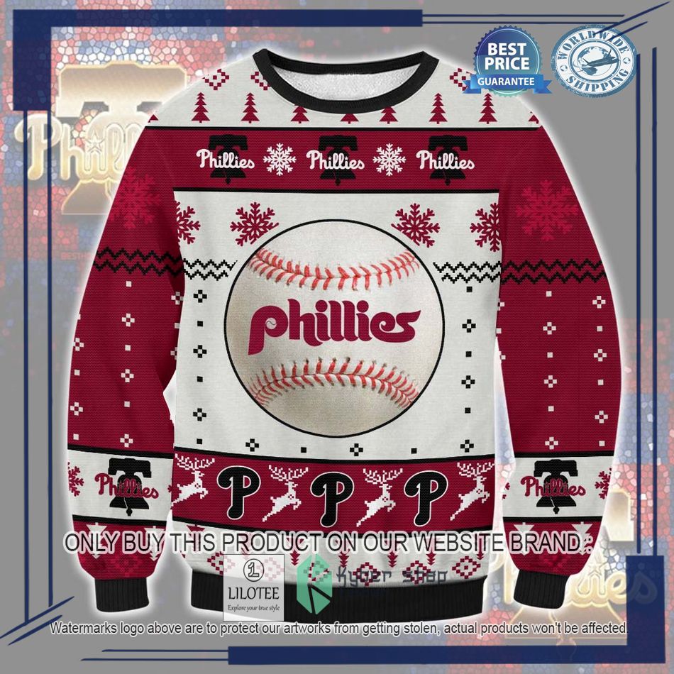 philadelphia phillies baseball ugly christmas sweater 1 70412