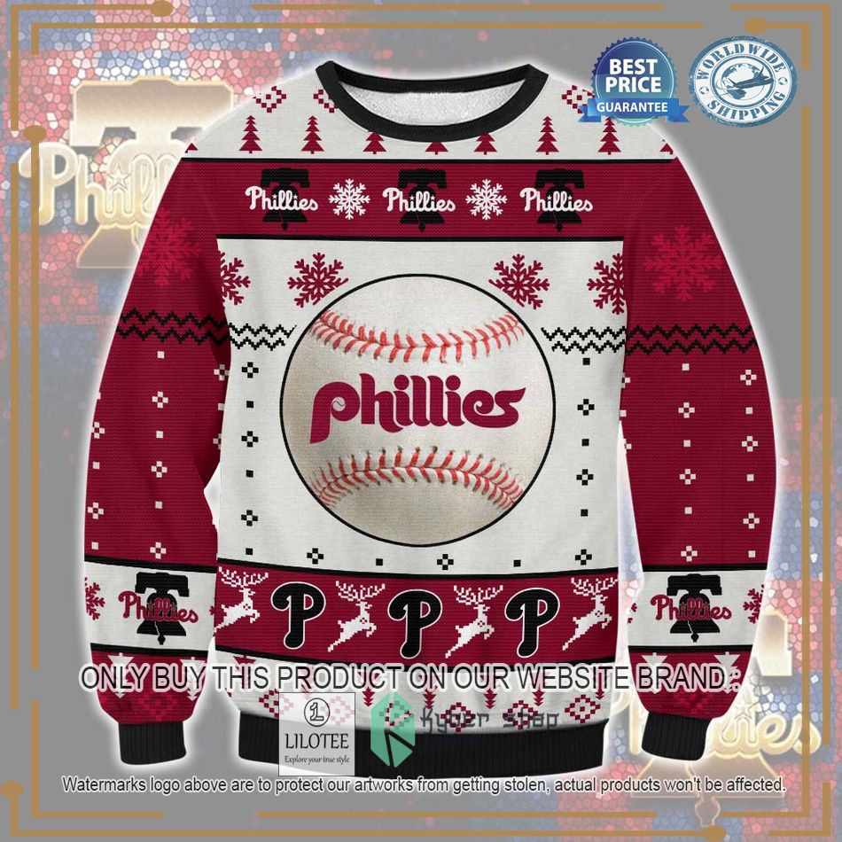 philadelphia phillies baseball ugly christmas sweater 1 77159