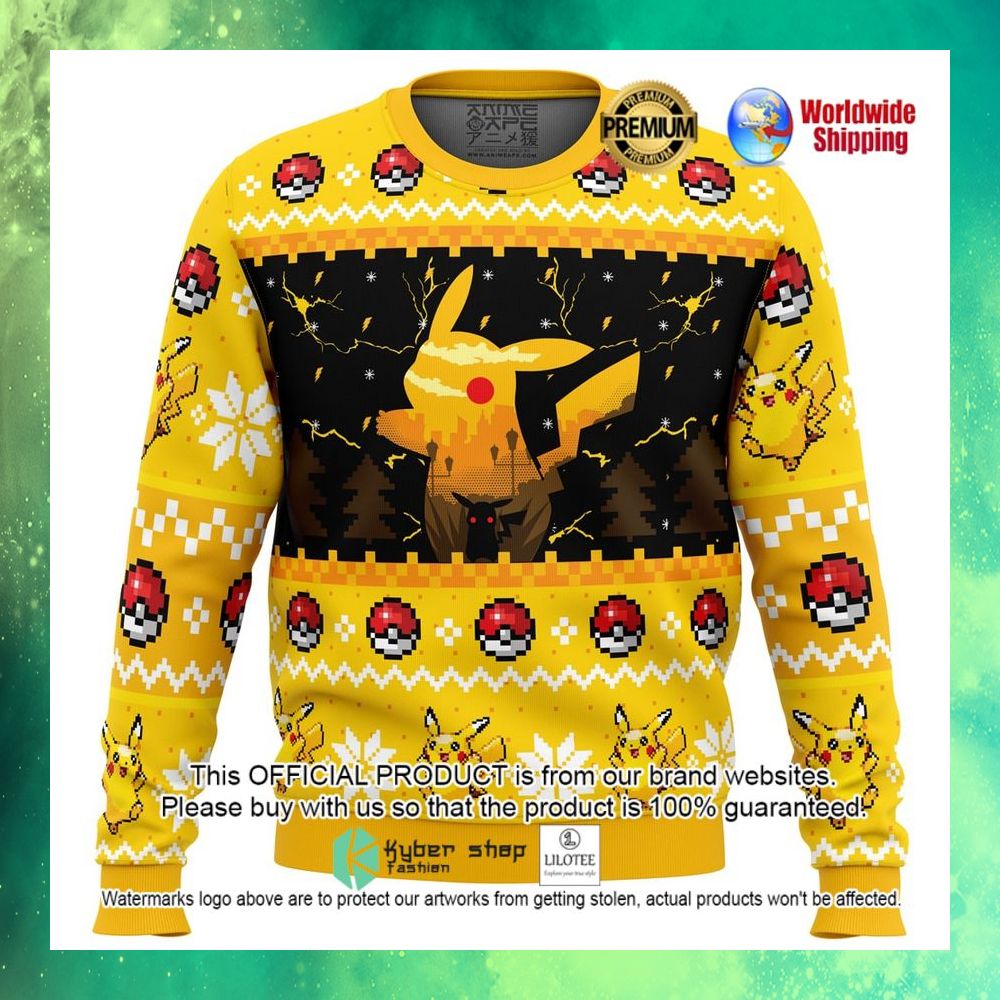 pikachu pokemon christmas sweater 1 250